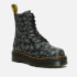 Dr. Martens Jadon Distorted Leopard Leather Platform Boots