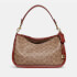 Coach Cary Monogram Coated-Canvas and Leather Shoulder Bag