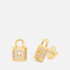 Kate Spade New York Lock and Spade Gold-Tone and Cubic Zirconia Pavé Studs