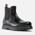 Tommy Hilfiger Girls' Faux Patent Leather-Blend Chelsea Boots