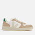 Veja V-10 Leather and Suede Trainers