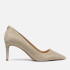 MICHAEL Michael Kors Women's Alina Flex Glittered Mesh Heeled Pumps