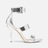 MICHAEL Michael Kors Women's Amal Metallic Leather Heeled Sandals