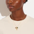 Coach Women's Rexy Heart Charm Pendant Necklace - Gold/Green