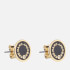 Marc Jacobs The Medallion Gold-Tone, Enamel and Crystal Earrings