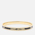 Marc Jacobs The Medallion Gold-Plated, Resin and Crystal Bracelet