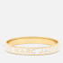 Marc Jacobs The Medallion Gold-Plated, Enamel and Crystal Bracelet