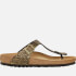 Birkenstock Gizeh Slim Fit Shiny Phython Toe-Post Sandals