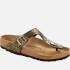 Birkenstock Gizeh Slim Fit Shiny Phython Toe-Post Sandals