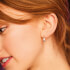 Estella Bartlett Hammered Silver-Plated Hoop Earrings