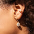 Estella Bartlett Gold-Plated and Cubic Zirconia Hoop Earrings