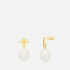 Estella Bartlett Star Gold-Plated Faux Pearl Earrings