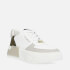 Steve Madden Park Faux Leather and Suede Flatform Trainers