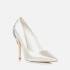 Dune Bluebell Satin Heeled Court Shoes