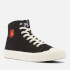 KENZO School Logo-Embroidered Canvas High-Top Trainers