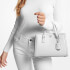 MICHAEL Michael Kors Women's Chantal Small Messenger Bag - Optic White