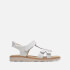 Clarks Kids' Crown Beat Patent Sandals - White