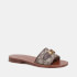 Coach Women's Ina Leather and Jacquard Sandals