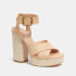 Coach Women's Nelly Raffia Platform Sandals