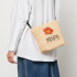 KENZO Small Logo-Embroidered Raffia Tote Bag