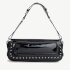 BY FAR Maddy Studded Black Patent Leather Bag