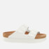 Birkenstock Women's Papillio Arizona Slim Fit Vegan Platform Double Strap Sandals - White