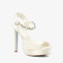 Dune Miracle Embellished Satin Heeled Platform Sandals