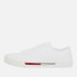 Tommy Jeans Women's Canvas Low Top Trainers - Triple White