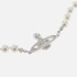 Vivienne Westwood Women's Mini Bas Relief Bracelet - Platinum/Crystal/Pearl
