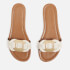 See by Chloé Women's Chany Leather Flat Mules - White