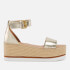 See by Chloé Women's Glyn Leather Espadrille Flatform Sandals