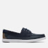 Clarks Men's Bratton Leather Boat Shoes - Navy