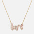 Kate Spade New York Women's Say Yes Love Pendant - Pink/Gold