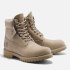 Timberland Men's 6 Inch Premium 'Monochrome' Nubuck Boots - Light Brown