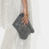 Stine Goya Paris Crystal-Embellished Faux Leather Clutch Bag
