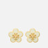 Tory Burch Kira Flower Gold-Plated and Enamel Earrings