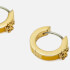 Tory Burch Kira Gold-Plated and Enamel Huggie Earrings