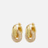 Luv AJ Gold-Plated Cubic Zirconia Hoop Earrings