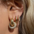 Luv AJ Gold-Plated Cubic Zirconia Hoop Earrings