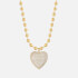 Luv AJ x For Love and Lemons Puffy Heart Gold-Plated Necklace