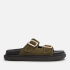 ALOHAS Women's Buckle Strap Leather Sandals
