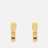 Estella Bartlett Flat Wave Gold-Tone Hoop Earrings