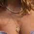 Estella Bartlett Gold-Plated Floral Coin Necklace