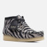 Clarks Originals Wallabee Zebra Print Leather Boots