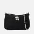Karl Lagerfeld Women's K/Ikonik 2.0 Nylon Small Zip Shoulder Bag - Black