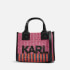Karl Lagerfeld K/Skuare Small Tote Raffia Bag