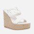 Steve Madden Settle Faux Leather Wedged Mules