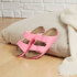 Birkenstock Women's Arizona Slim Fit Patent Double Strap Sandals - Candy Pink