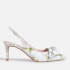 Ted Baker Women's Krili Floral Printed Bow Court Shoes - Light Green