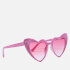 Jeepers Peepers Women's Heart Frame Sunglasses - Pink